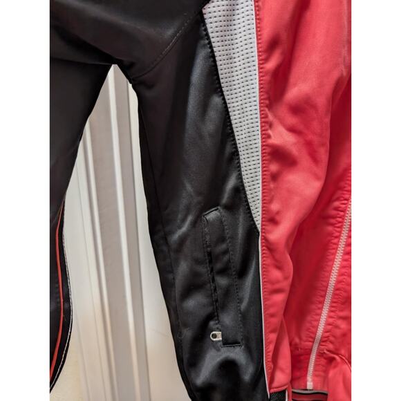 Adidas Jacket Vintage Retro Red Tracksuit Top Oldschool Training Jacket Womens L - Picture 4 of 10